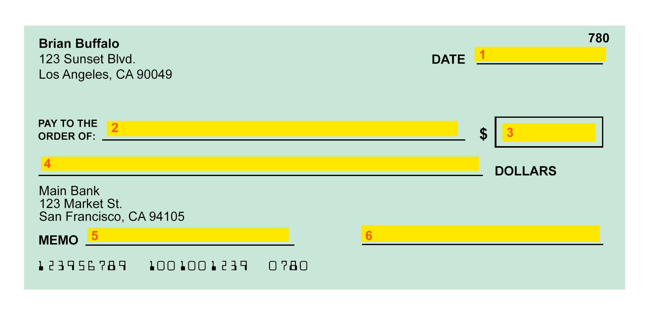 How To Write Dollars and Cents on a Check